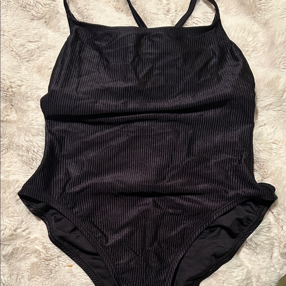 3/$20Catalina Black Ribbed Swimsuit